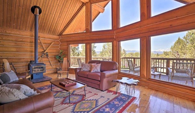 Log Home w/view, Ping Pong, Cornhole, Gas FirePit!