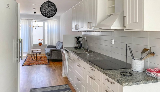 Look forward to this vacation home in the coastal village of Simrishamn