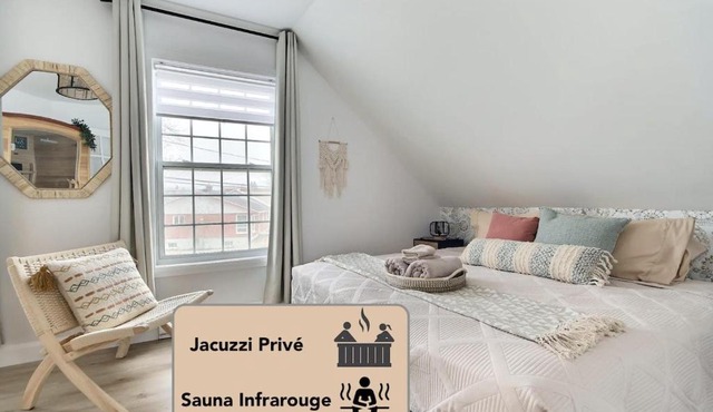 Lovely Boho Spa Sauna AC and Free Parking