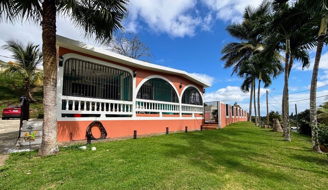 Lovely country home with private pool in the hills above the town Las Piedras.