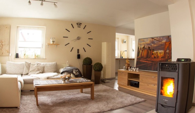 Lovingly restored vacation home decorative barn with roof terrace
