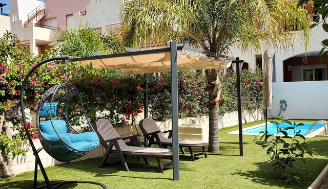 LOW GROUND FLOOR in the FIRST LINE of Vera with private pool!