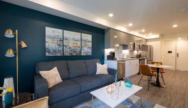 Luxe Kitchen & Bath gigabit WiFi Walker's Paradise W/D in unit King Bed