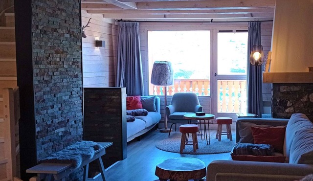 Luxurious 130 m² chalet, 11 guests, mountain views, fireplace, 5 bedrooms