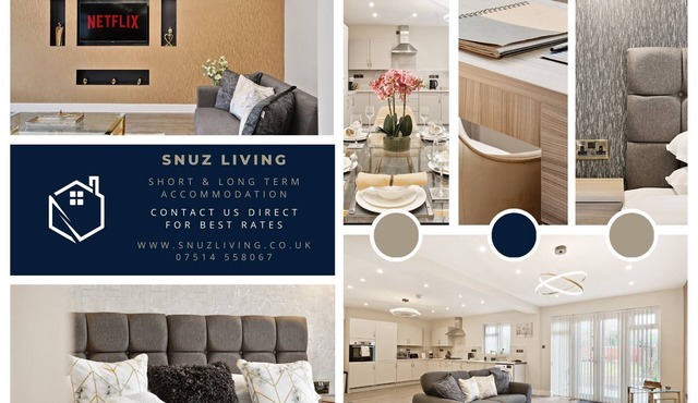 Luxurious 4 Bed House, Solihull, NEC, Airport