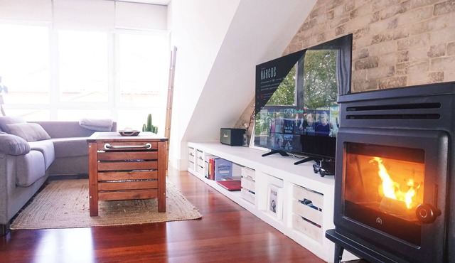 Luxurious downtown exterior apartment with views. SMART TV 55 "and APPLE IMAC.