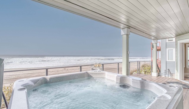 Luxurious Oceanfront Home w/Private Beach Access, Hot Tub, Sauna and MORE!
