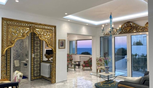 Luxurious Sea View Private Beach Gammarth La Marsa