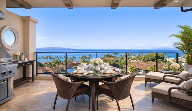 Luxury 3 Bedroom Penthouse with Panoramic Ocean Views at Wailea Beach Villas Complimentary Rental Car WBV-PH505 by KBM Resorts