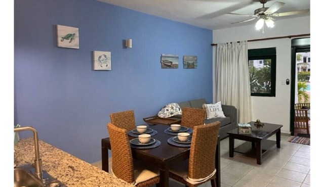 Luxury Beachfront Apartment, steps from the beach and pool.