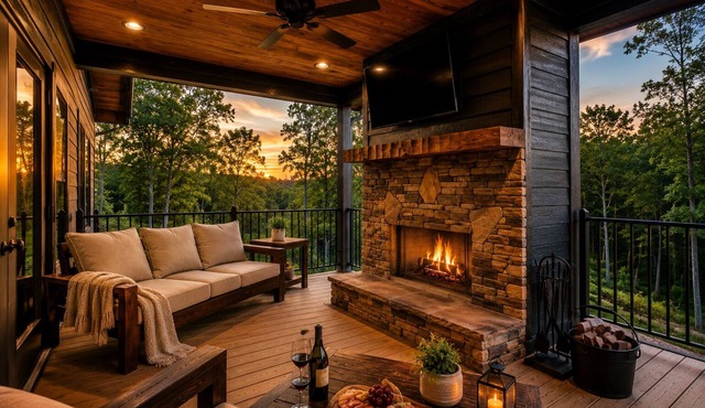 Luxury Cabin/3 min to Winery/Hot tub/3 Fireplaces/3 Masters/Pizza Oven