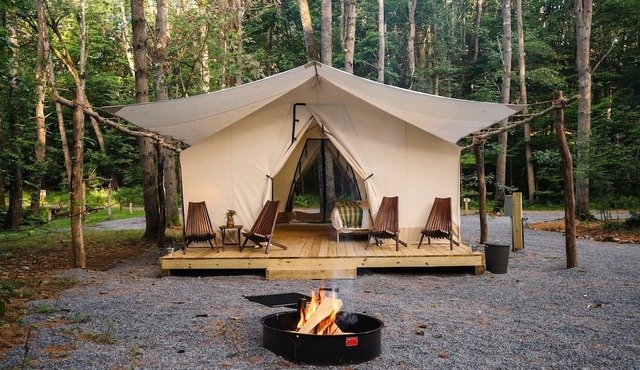 Luxury Canvas Group Glamping Tent | Adirondacks in Corinth, NY
