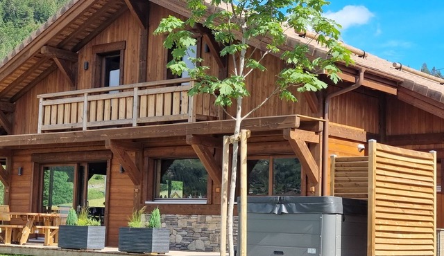 Luxury chalet LE CARIBOU, near Gérardmer, exceptional view, jacuzzi.