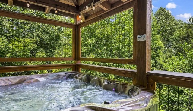 Luxury Cozy Theater Cabin with Hot Tub and Fire Pit