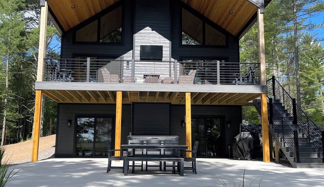 Luxury northwoods lakeside getaway perfect for groups