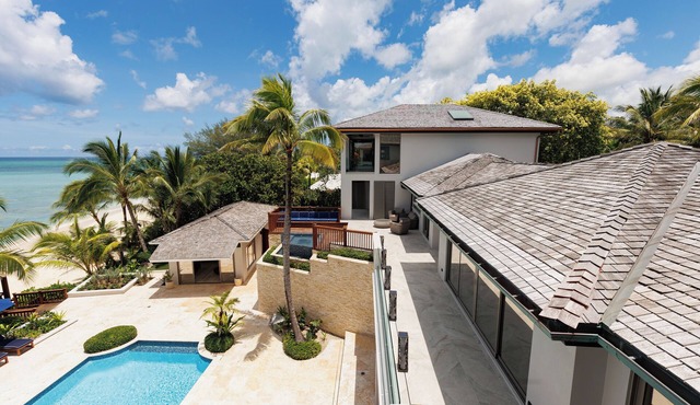 Luxury Oceanfront Villa with Private Beach & Pool