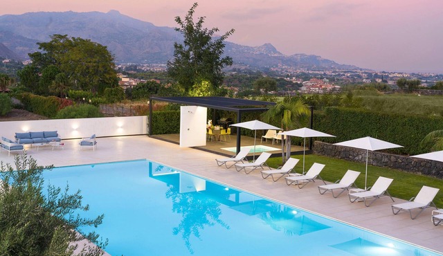 Luxury pool villa near Taormina, Sicily
