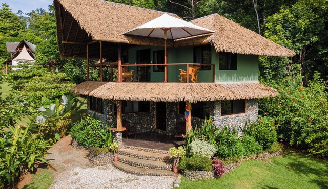 Luxury rainforest villa with private waterfalls - off grid experience