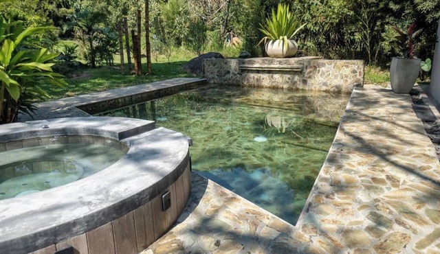 Luxury Riverfront Rainforest Retreat - Designer 3BR Estate + Private Cabin