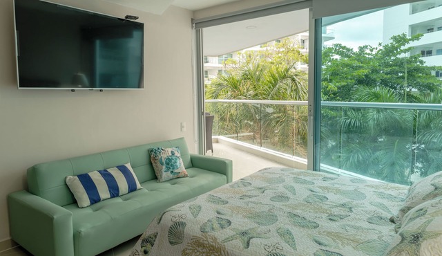 Luxury, style in Cartagena, BEACH FRONT, direct exit to the best beach, LOS MORROS