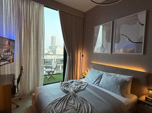 Luxury Style Studio In JVC Balcony Pool & Gym