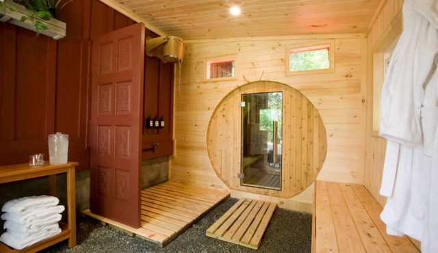 Luxury Tiny Home Ski Cabin with Barrel Sauna Room!