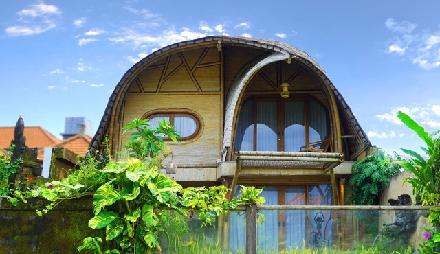 Luxury Villa - Private Pool Bamboo Villa 2BR overlooking the rice fields
