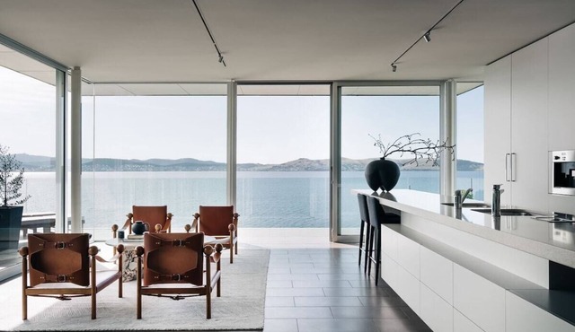 Luxury waterfront home with beach access
