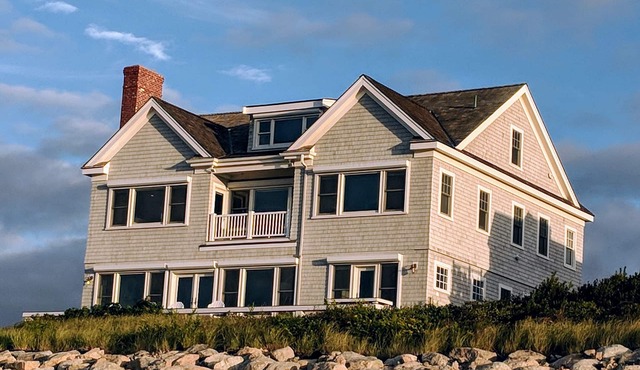 Luxury Waterfront Home with Private Beach on Cape Cod Bay
