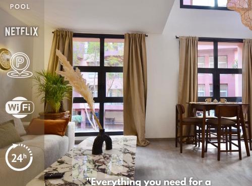 M17-Le Duplex-Balcon-Piscine-Majorelle