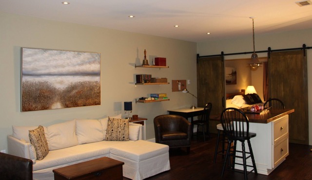 MacDonell Landing Loft is a waterfront retreat in Prince Edward County.