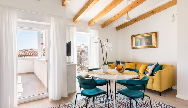 Magic terrace apartment among the old rooftops, next to Diocletian's Palace