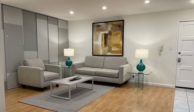 Magnificent 2-Bd 2-Bath on tree-lined residential street near city center.