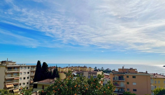Magnificent 2p apartment in a villa with sea view, terrace & private parking.