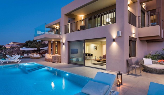Magnificent Crete Villa | Villa Opulent Horizon | 5 Bedrooms | Spacious Terrace.