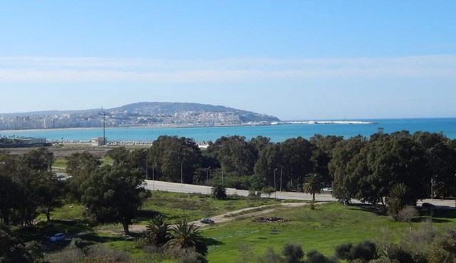 Magnificent panoramic view of Tangier sea