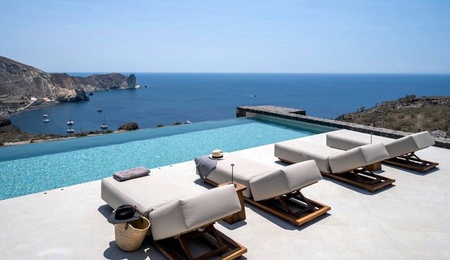 Magnificent Santorini Villa | Villa Phanes | 8BDR | Breathtaking Sea Views |.