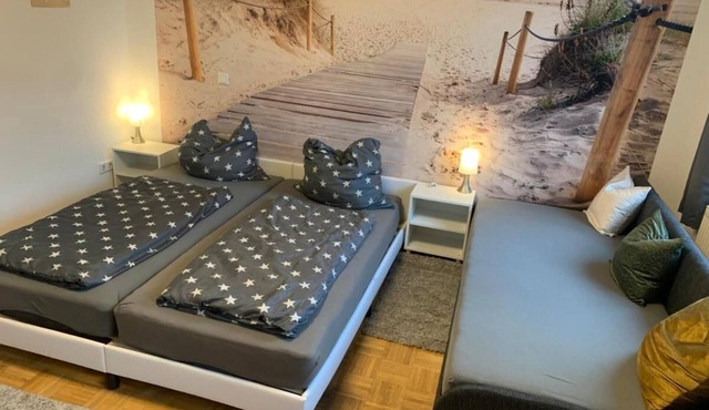 Mainpark apartment 4 rooms in a quiet apartment near Aschaffenburg for 10 people