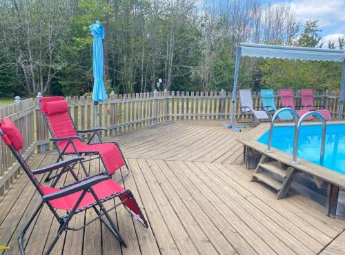 Maison bois avec piscine privée et WiFi au cœur du Périgord - FR-1-616-445
