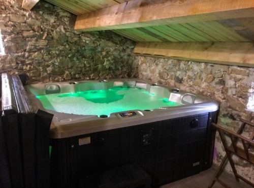 Maison charmante à Lanarce avec vue sur la montagne, jacuzzi.