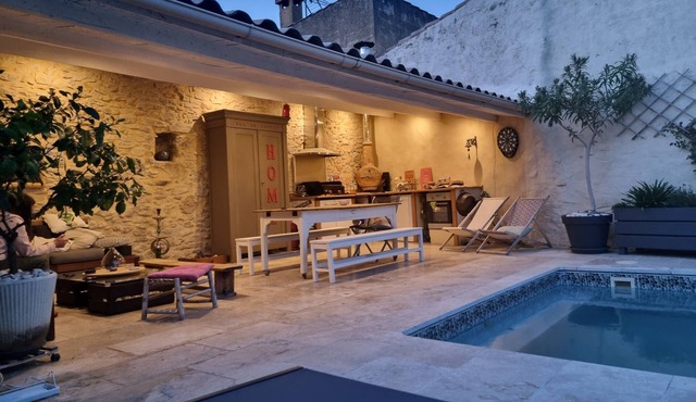 Maison de Village Avec Piscine en Terrasse