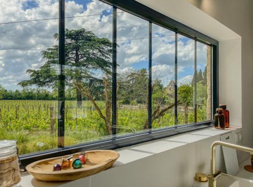 Maison en pierre avec jardin et vue vigne - St-Émilion