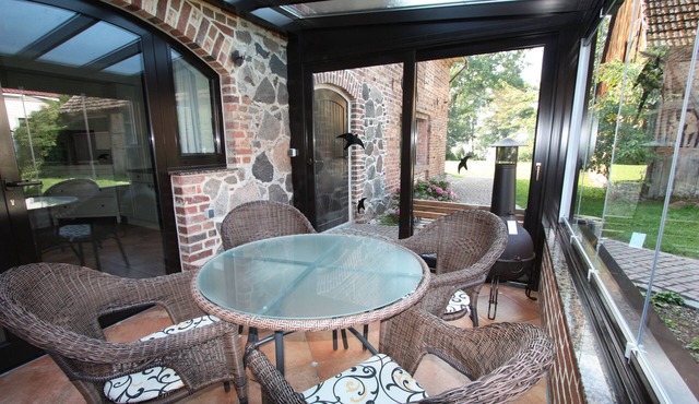 Maisonette with winter garden and view of lake and courtyard - Ferienhof Löschebrand