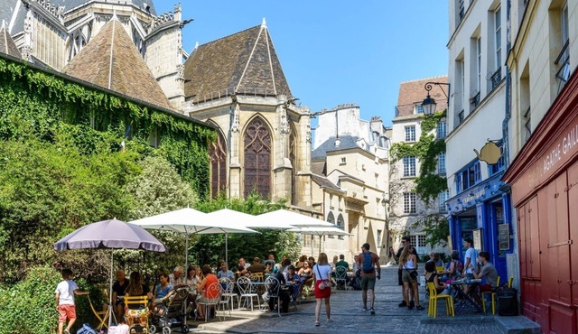Marais Extravaganza!A rare terrace apartment nestled in th greenery of 2terraces
