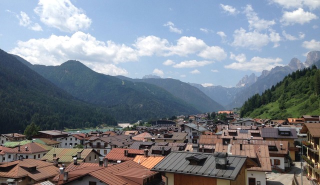 Marvelous view of the lake of Santa Caterina, Auronzo di Cadore