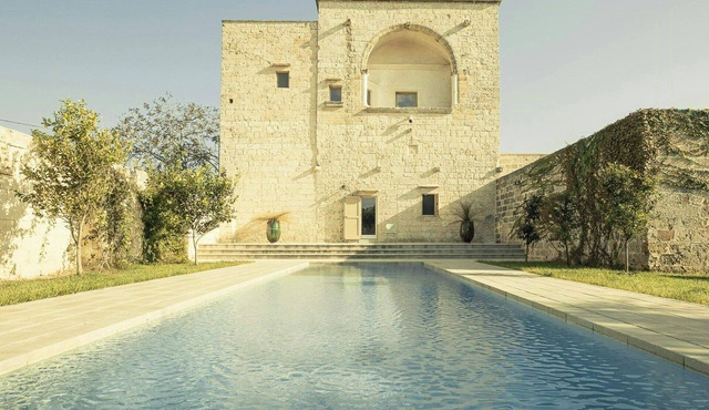Medieval tower villa with pool in Salento