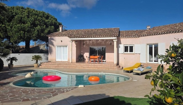 Mediterranean-style villa with pool