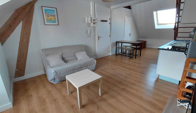 Mezzanine apartment, 50m from the beach!
