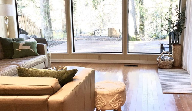 Mid century riverfront cabin. Hot tub, Pet friendly, Riverview
