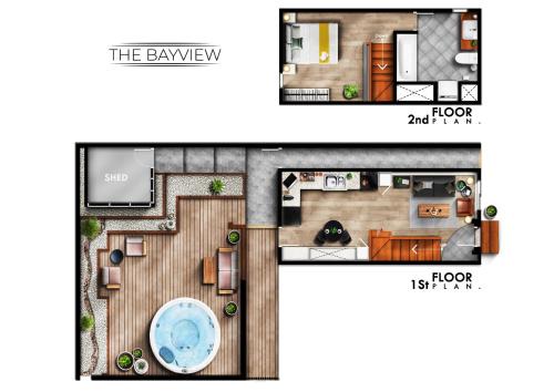 Mid-Island Getaway - Sunken Hot Tub & Deck - Close to Beach - Modern